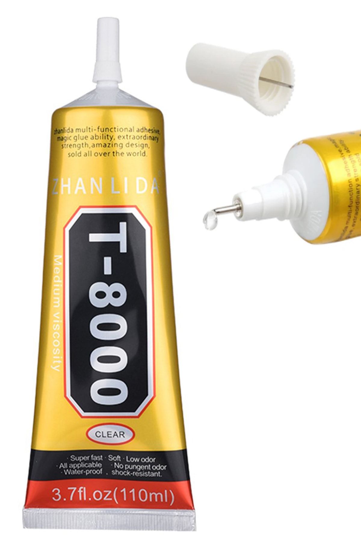 Ceykergsm 110ml T8000 Cep Telefon Lcd Ekran Kapak Plastik Yapıştırıcı Şeffaf