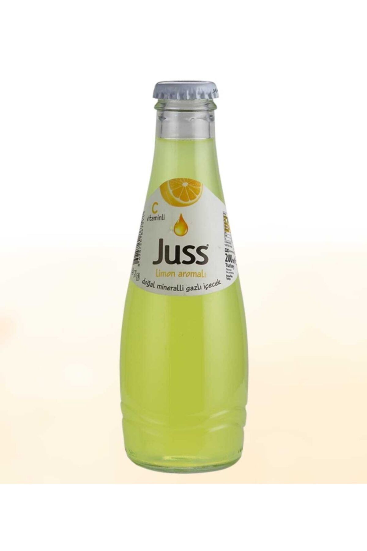 JUSS C Vitaminli Limon Aromalı Maden Suyu 200 Ml 24 Lü