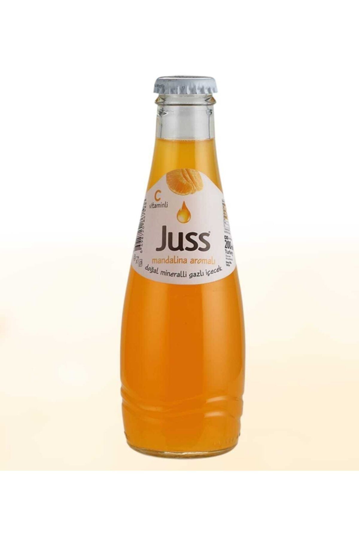JUSS C Vitaminli Mandalina Aromalı Maden Suyu 200 ml 24 'lü