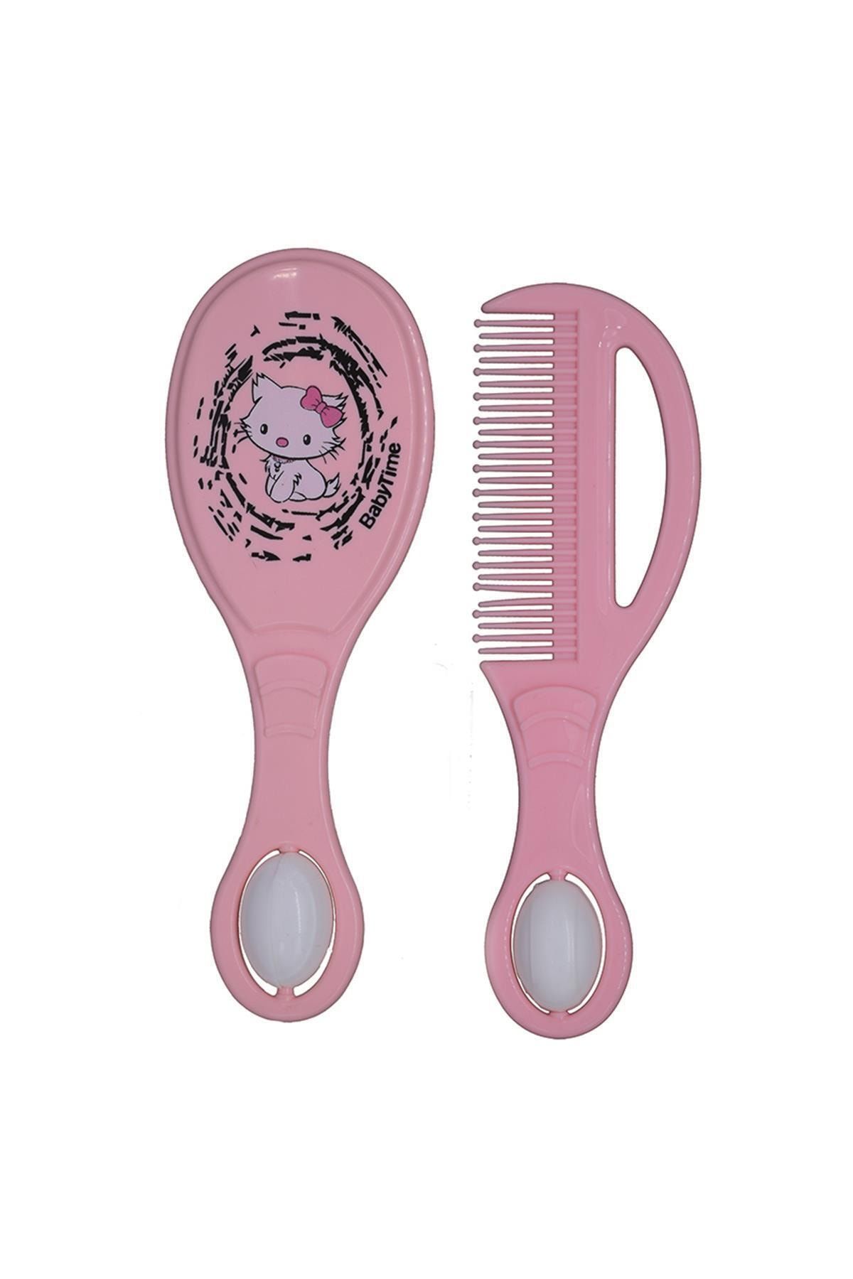 Babytime Tarak Fırça Seti Bt189-pembe