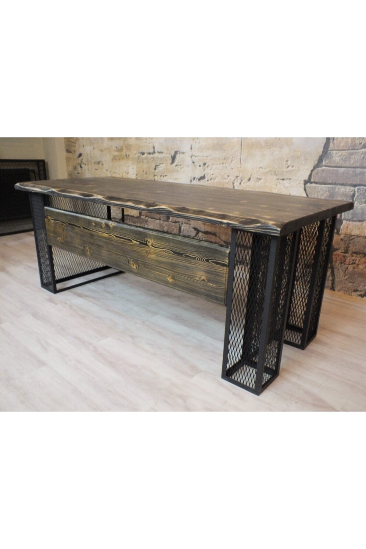 NT Concept Masif Ağaç Ofis Ve Çalışma Masası(85cm-180cm)