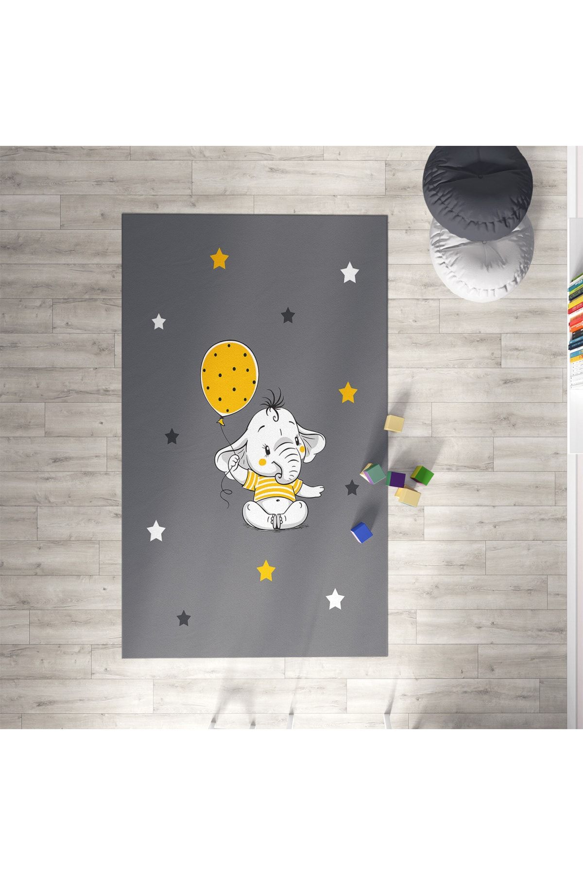 MEKTA HOME Sevimli Ayıcık Desen Çocuk Ve Bebek Odası Halısı Mkth-123a