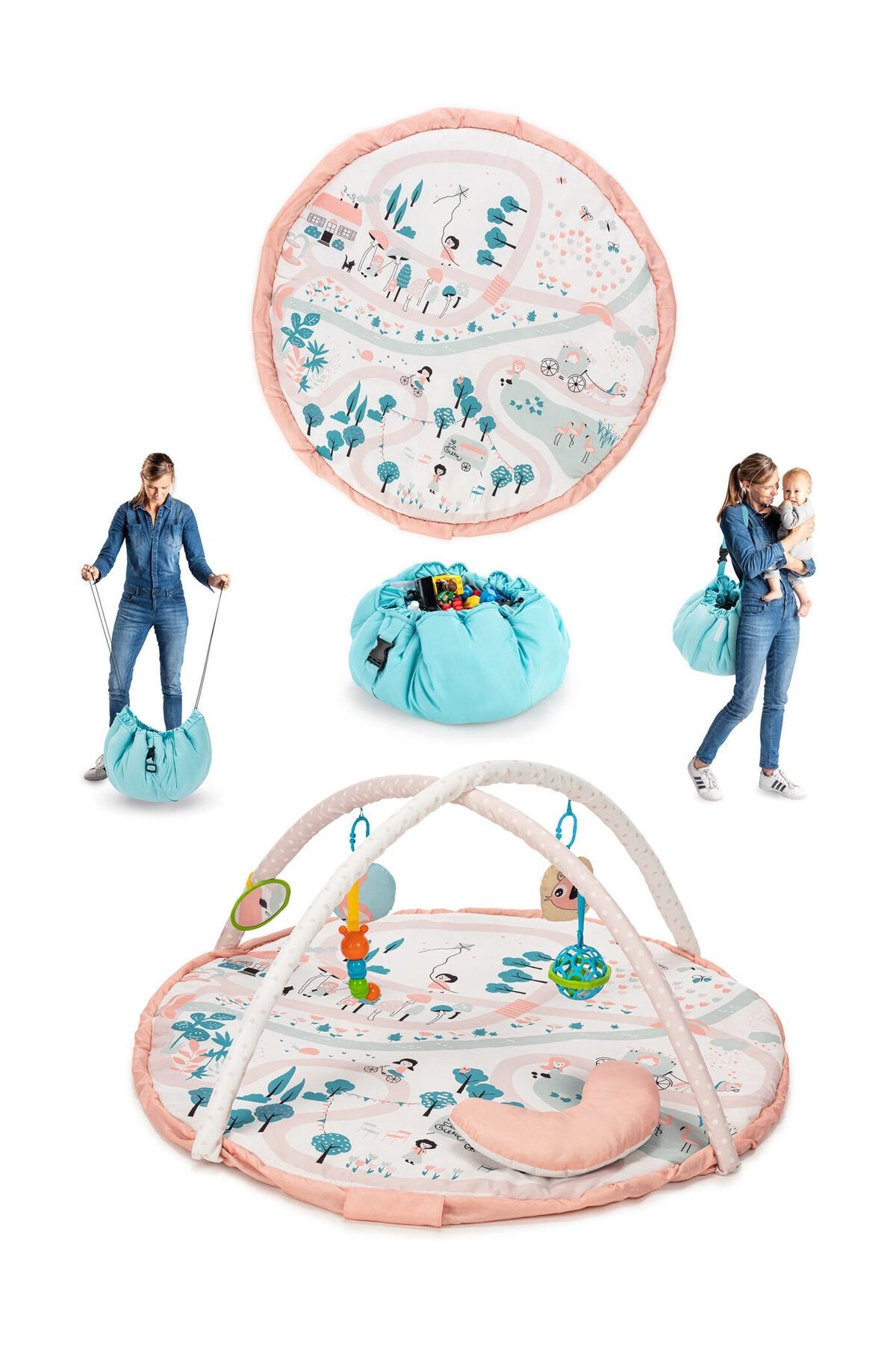 elele toys 3in1 parco bebek oyun halisi ve oyuncak cantasi fiyati yorumlari trendyol