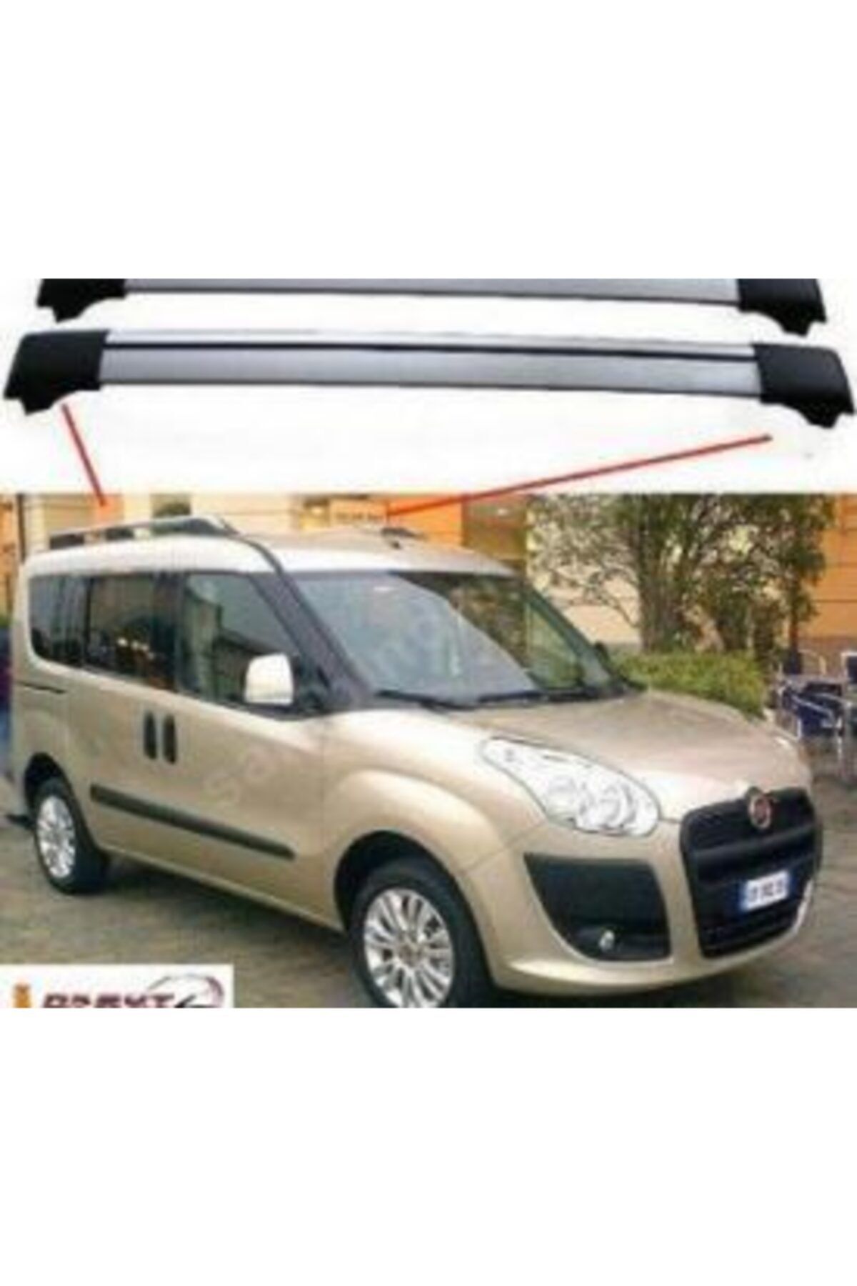 Autokit Fiat Yeni Doblo Novo 2010+ Wıngbar Port Bagaj Ara Atkı Tavan Barı