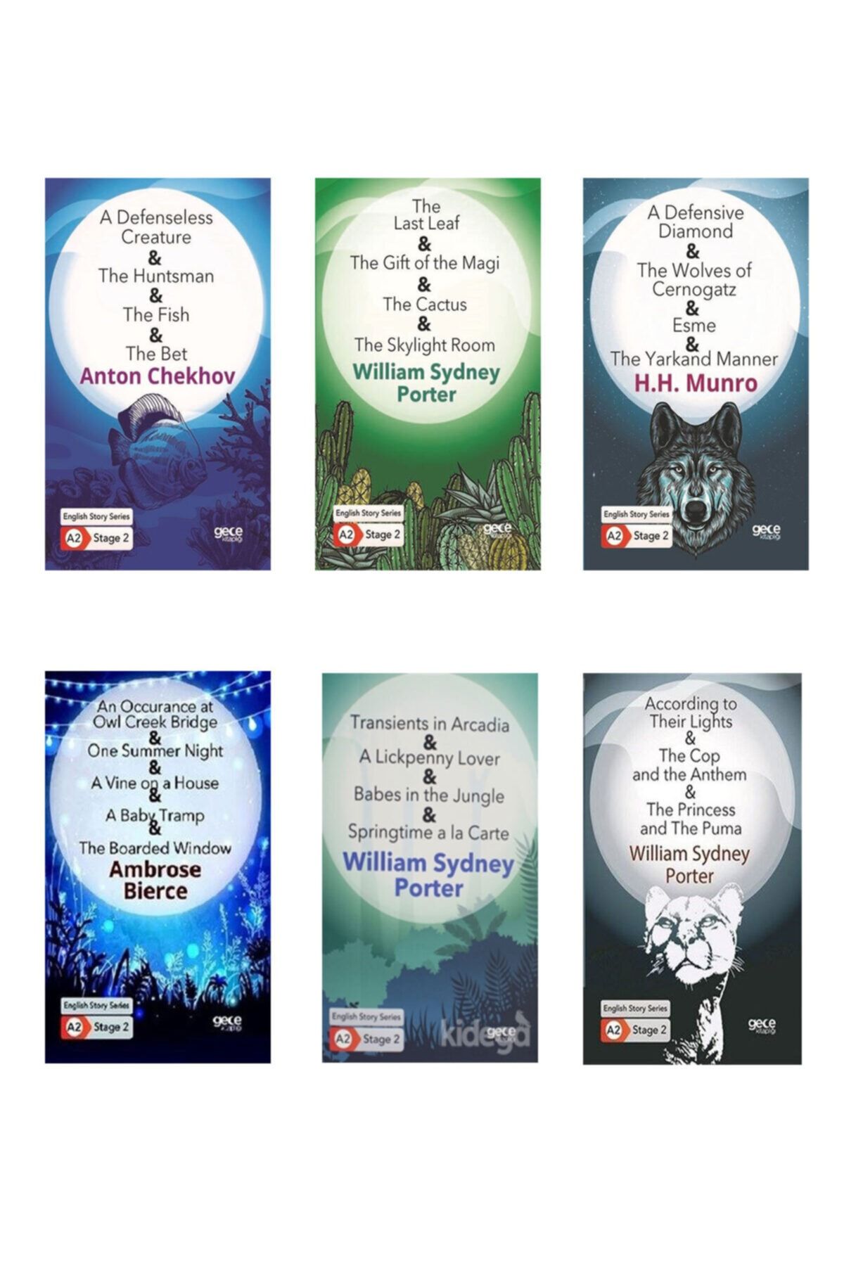 Gece Kitaplığı Ingilizce A2 Stage 2 Hikaye Serisi 6 Kitap Set
