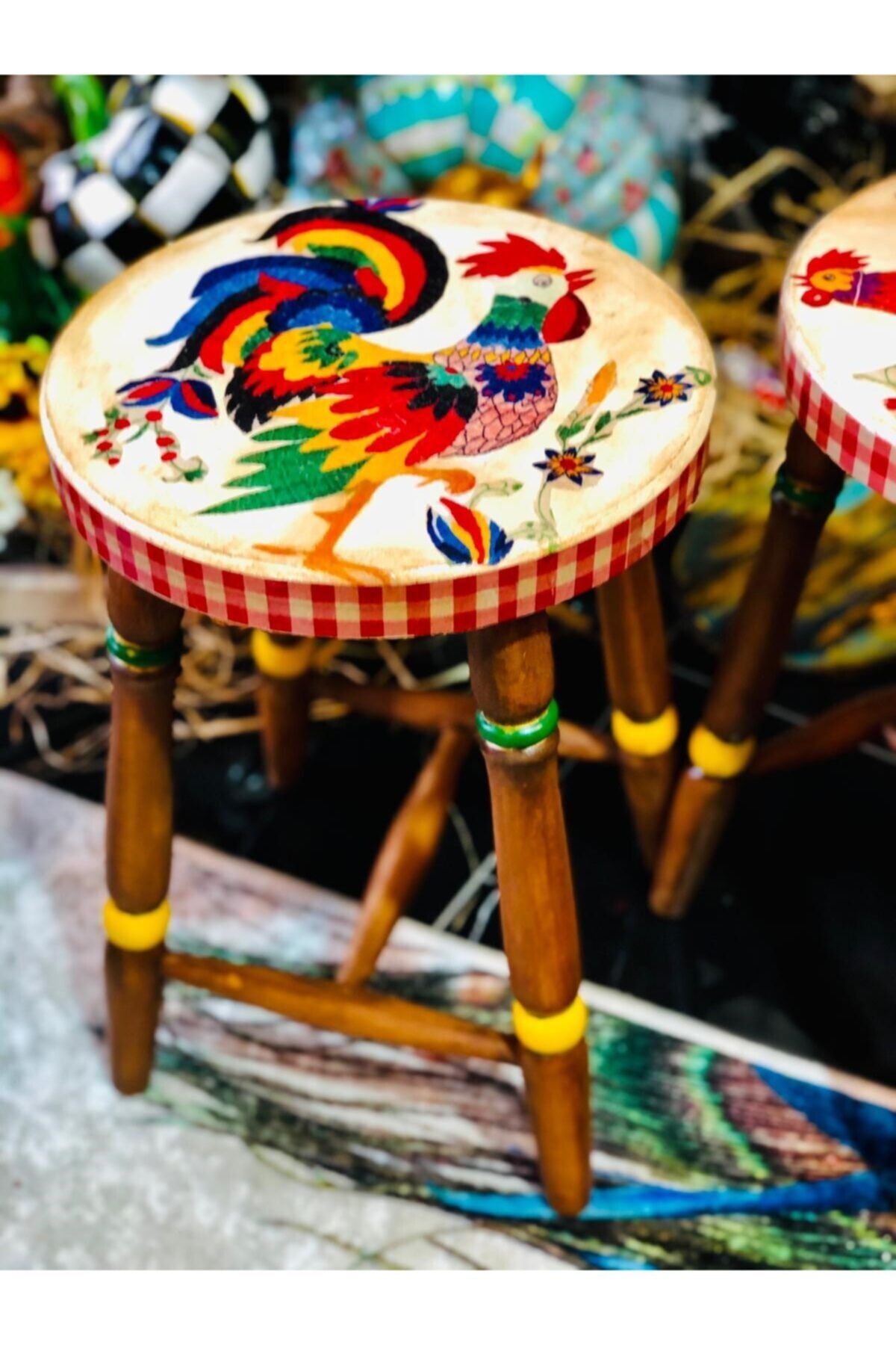 Boya Kupu Home Desing El Boyamasi Ahsap Tabure Fiyati Yorumlari Trendyol