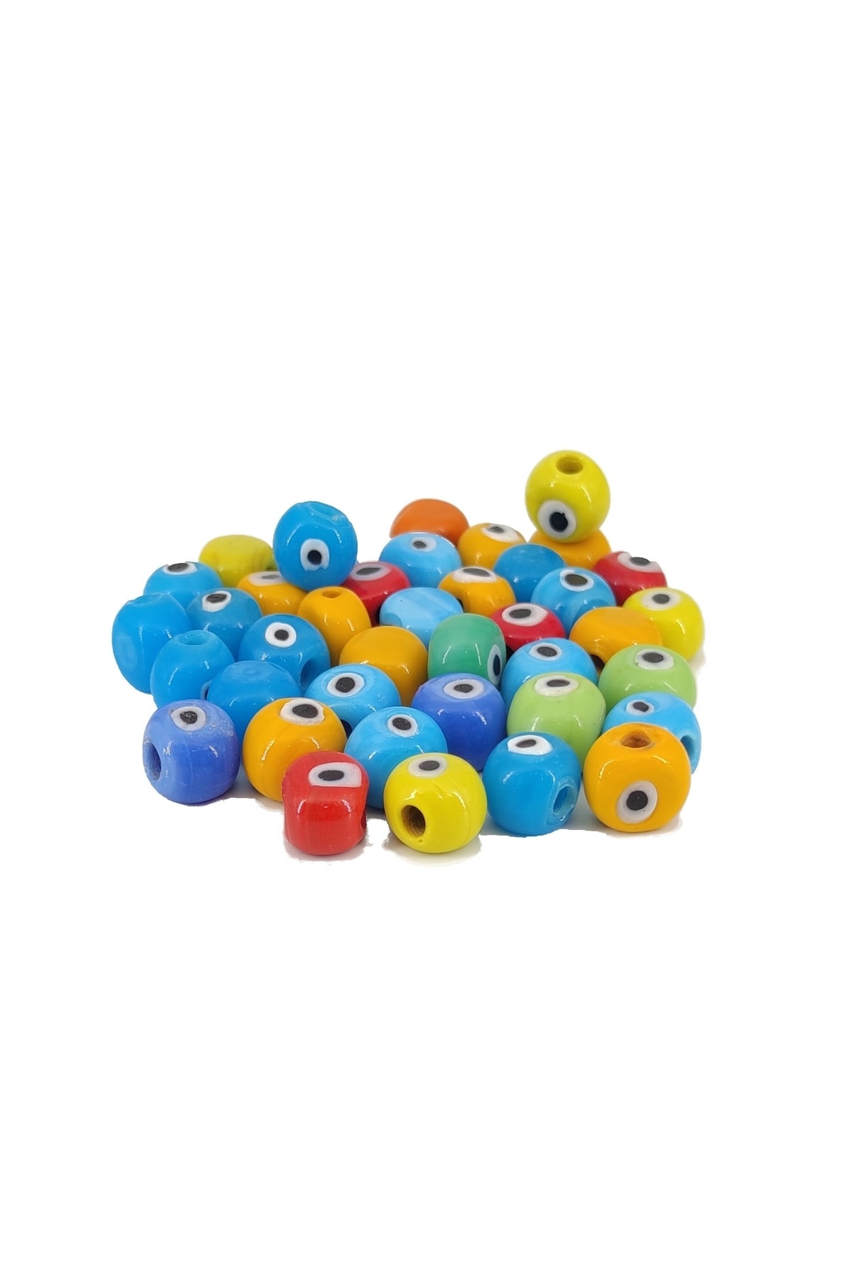 Selvi Konsept Renkli Küçük Danagöz Nazar Boncuğu 12 Adet