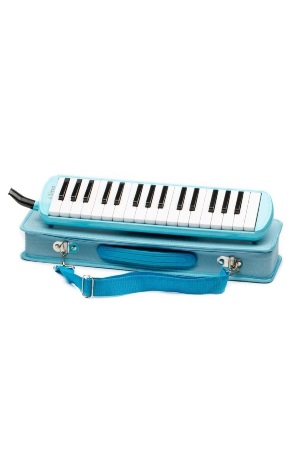 herevelazim Pastel Mavi Lino 32 Tuşlu Melodika