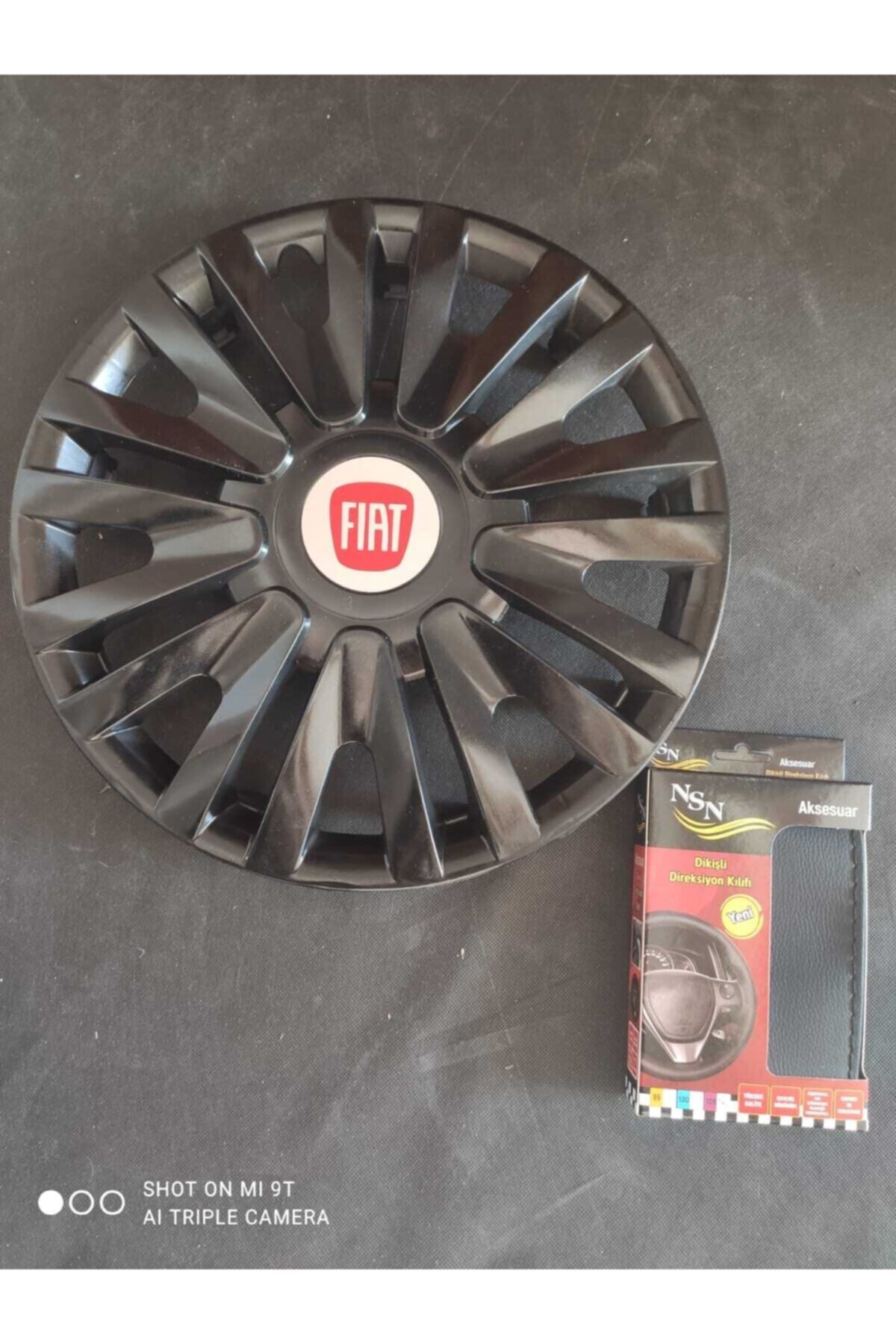 AK JANT Fiat Şahin 14 Inc Piano Black Kırılmaz Jant Kapağı (4) Adet