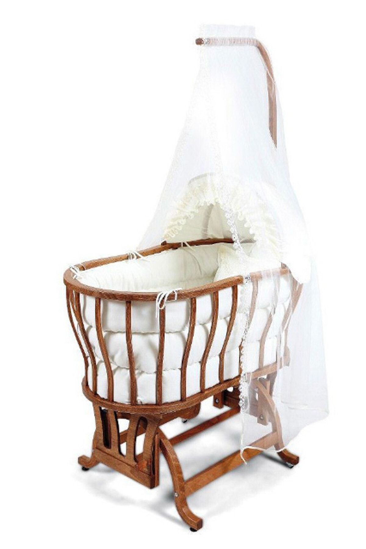 Tahterevalli Bebe Deluxe Olympia Sepet Beşik Ceviz /