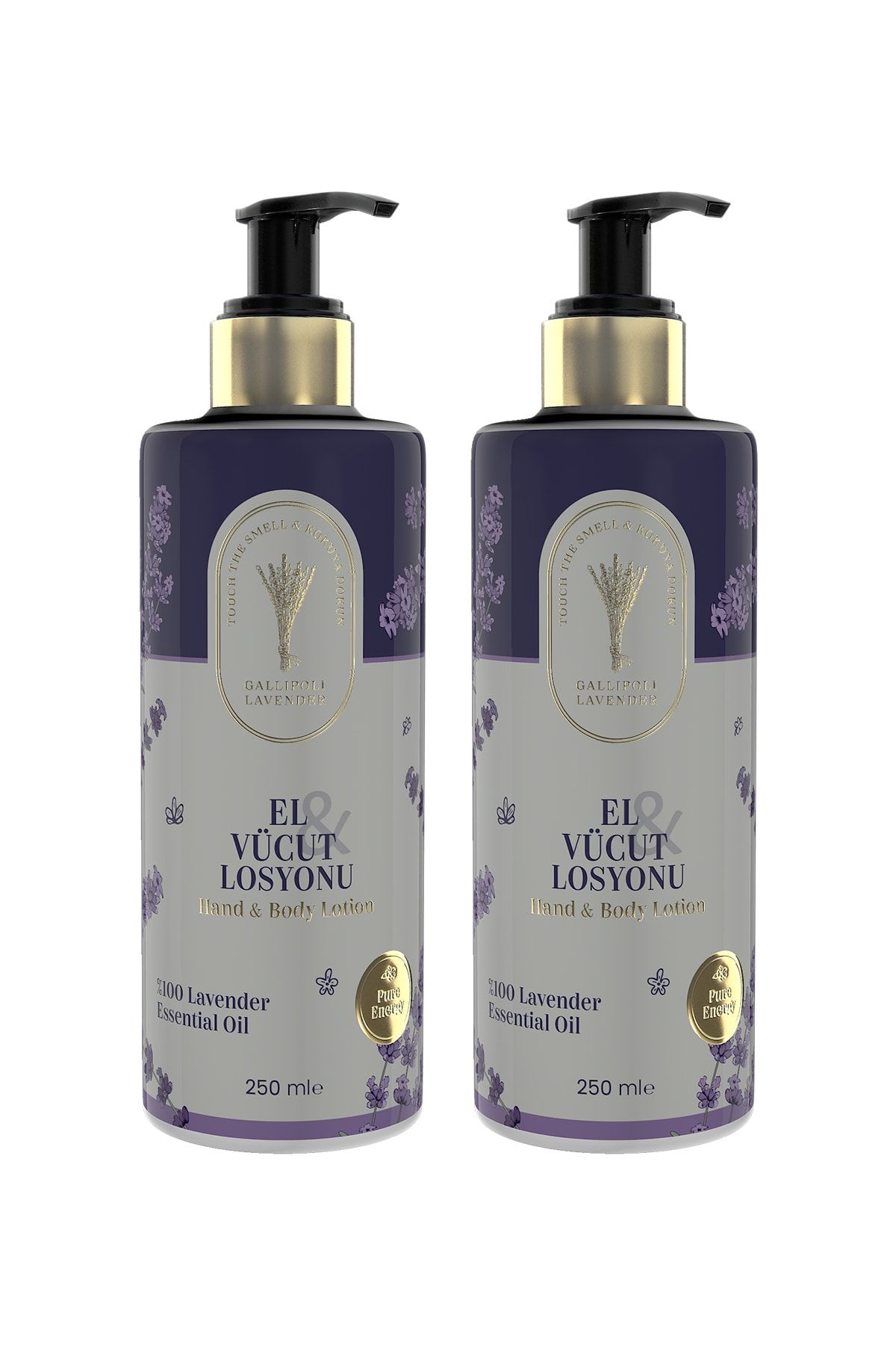 Gallipoli Lavender Lavanta Yağlı El Ve Vücut Losyonu 250 ml Nemlendirici Krem 2 Adet