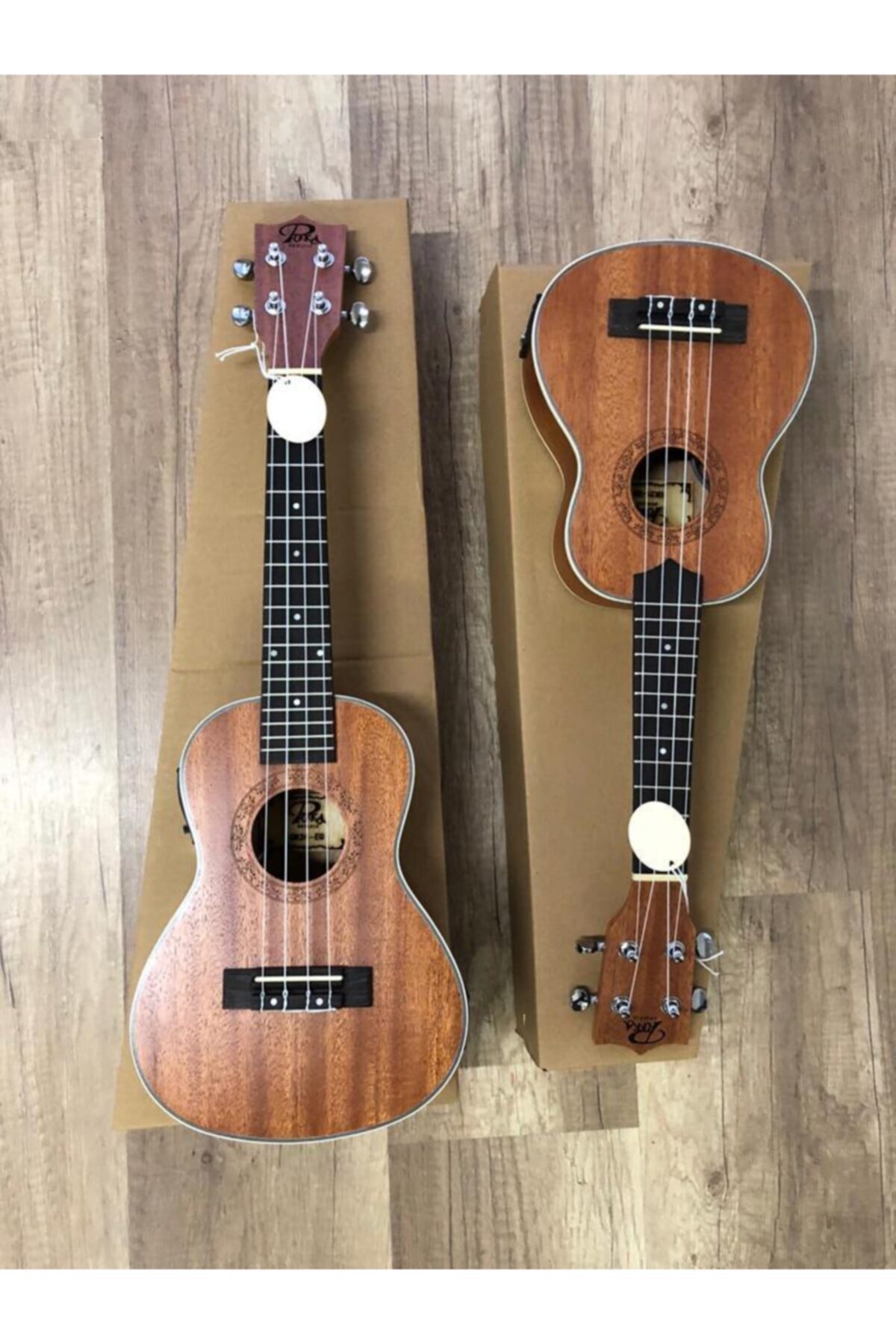 PUKA Model Soprano Boy Maun Ağacı Elektro Ukulele Kılıf Pk-21eq