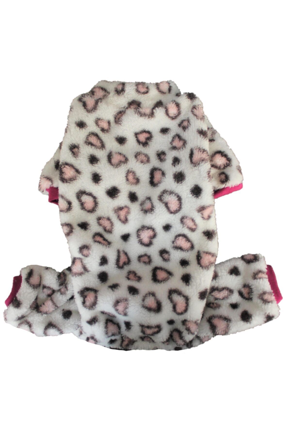 Pettrend Love Rompers Kalpli Peluş Tulum Kedi Köpek Kıyafeti Köpek Tulumu