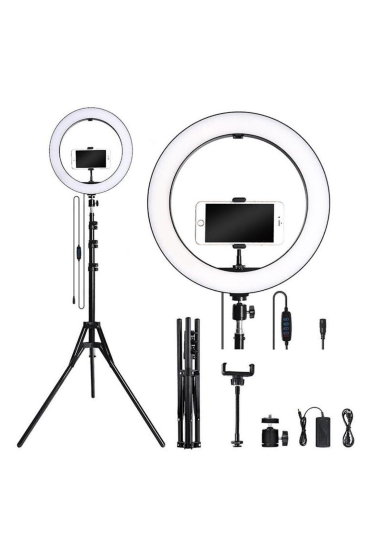 Havana Ring Light 33cm Led Işık 2.1m Tripod Stüdyo Işığı