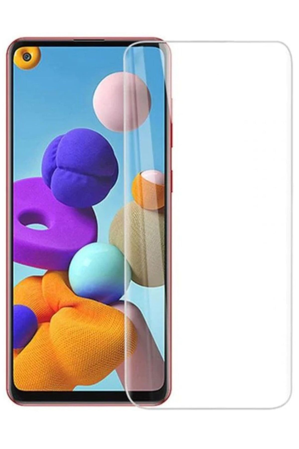 Samsung Galaxy A21s Temperli Kırılmaz Cam Ekran Koruyucu Sert