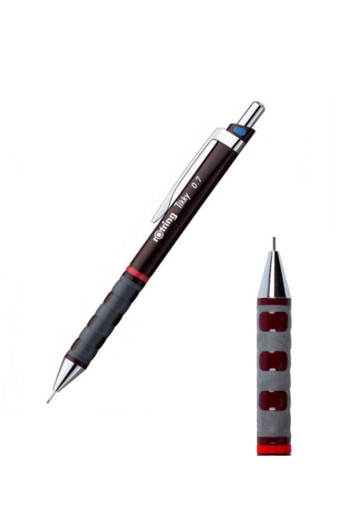 Rotring Tikky Versatil Kalem (mekanik Kurşun Kalem) Bordo 0.7 Mm (12 Li Paket) 1904692