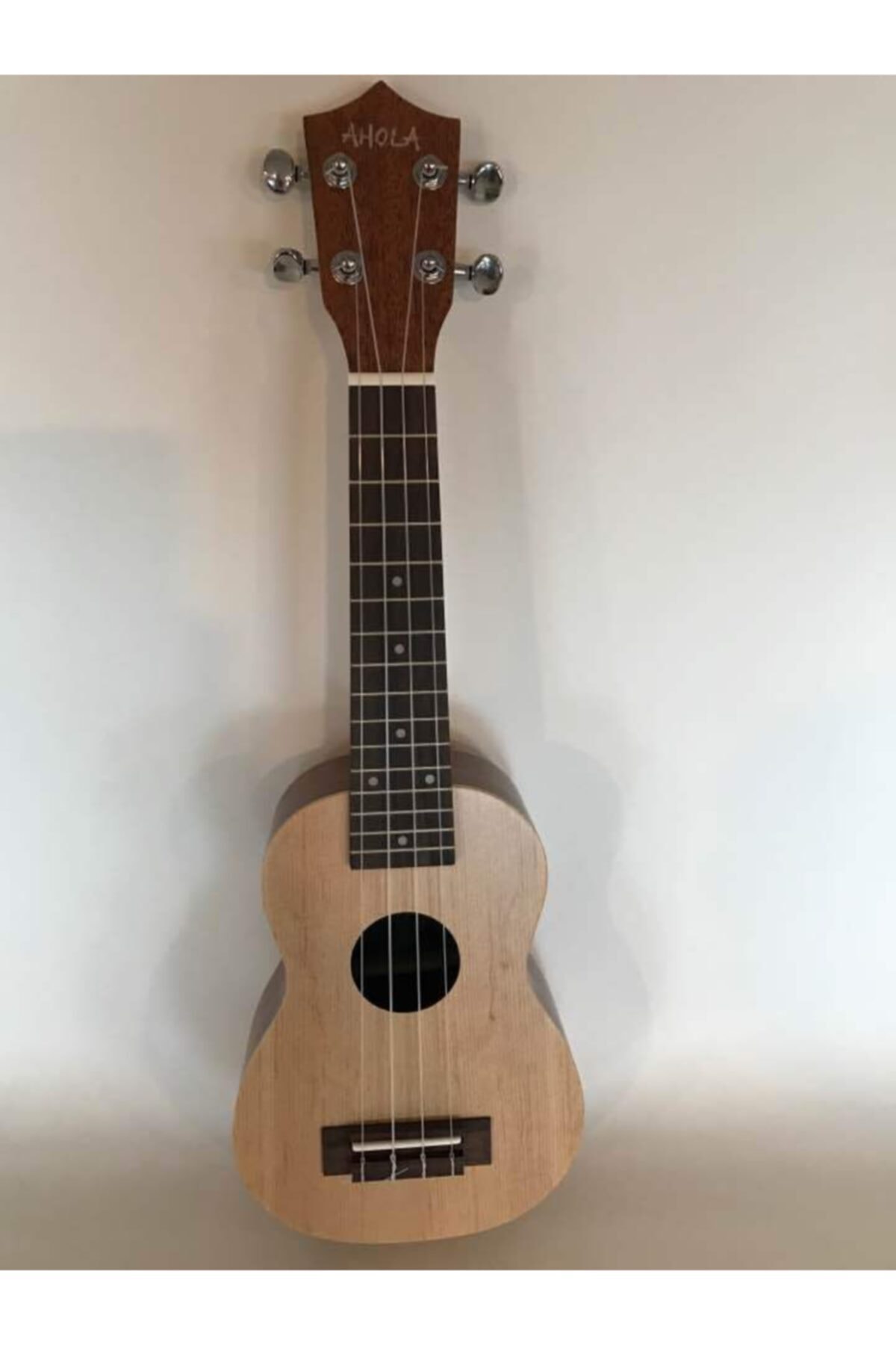 AHOLA Masif Maun Ağacı 21 Inc Soprano Ukulele-gül Klavye Ve Eşikli