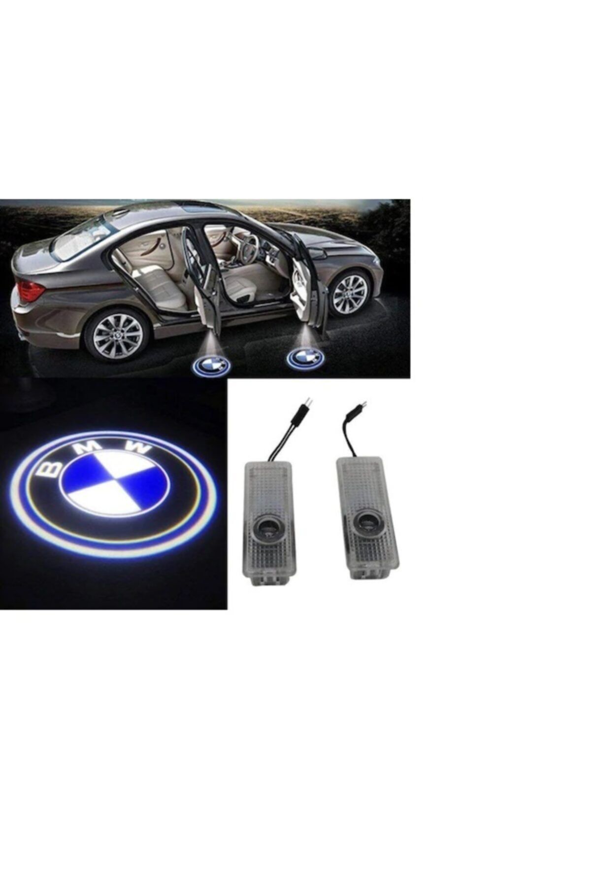Cnk Oto Bmw Araca Özel Kapı Altı Logosu