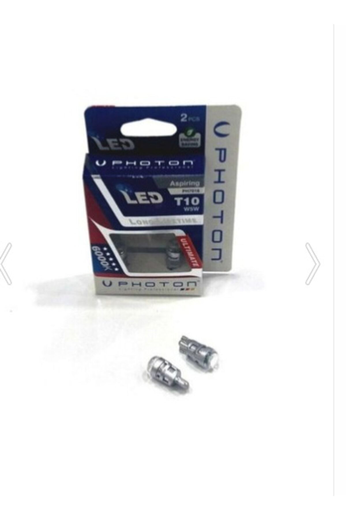 motoçarşım Photon T10 Beyaz Led Ampul Mercekli Ph7016 ( 2 Adet Kutu Içinde)