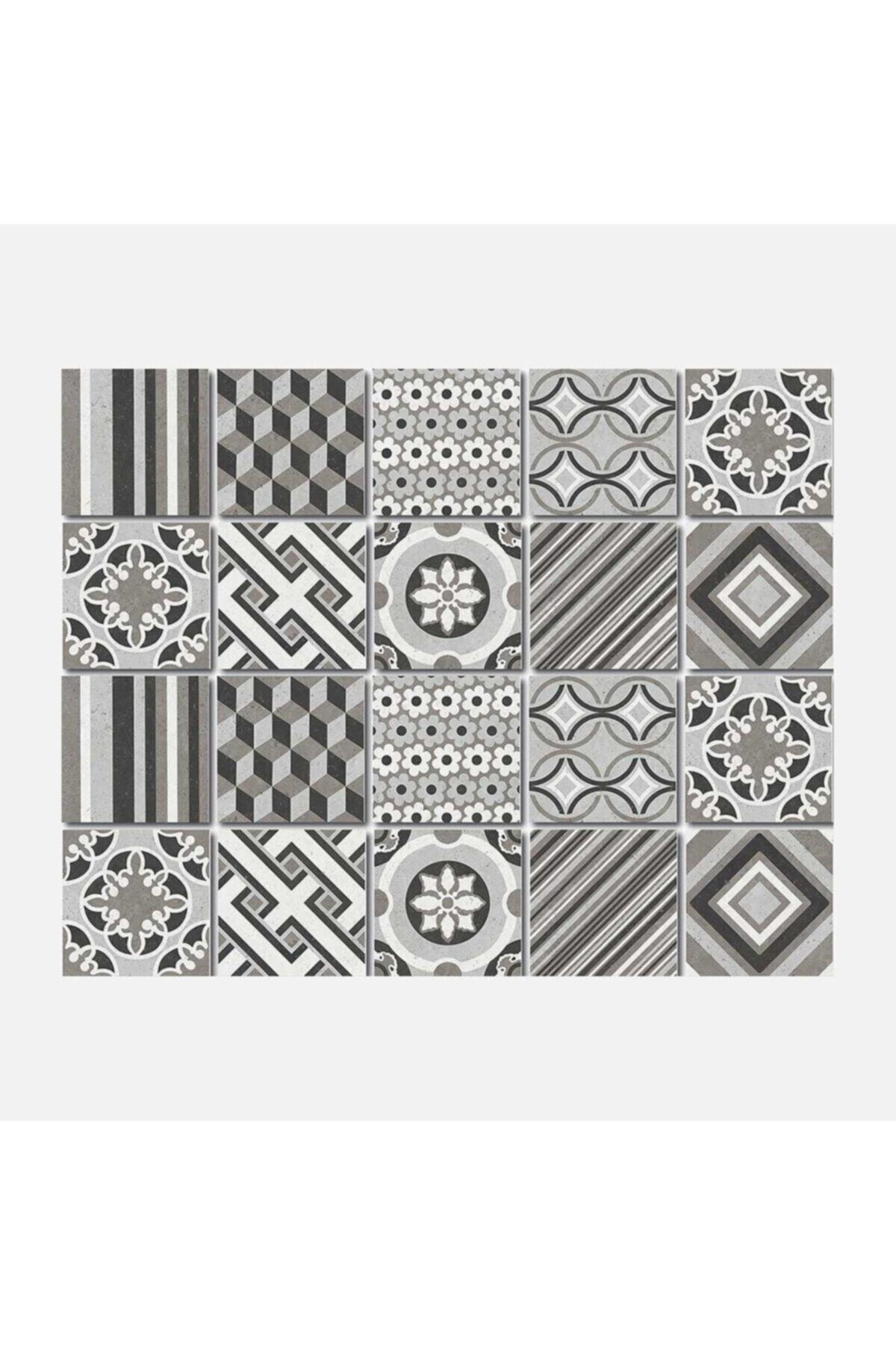 TİNK Fas3 Desenli Pvc Karo 10x10 Cm 20'li Paket