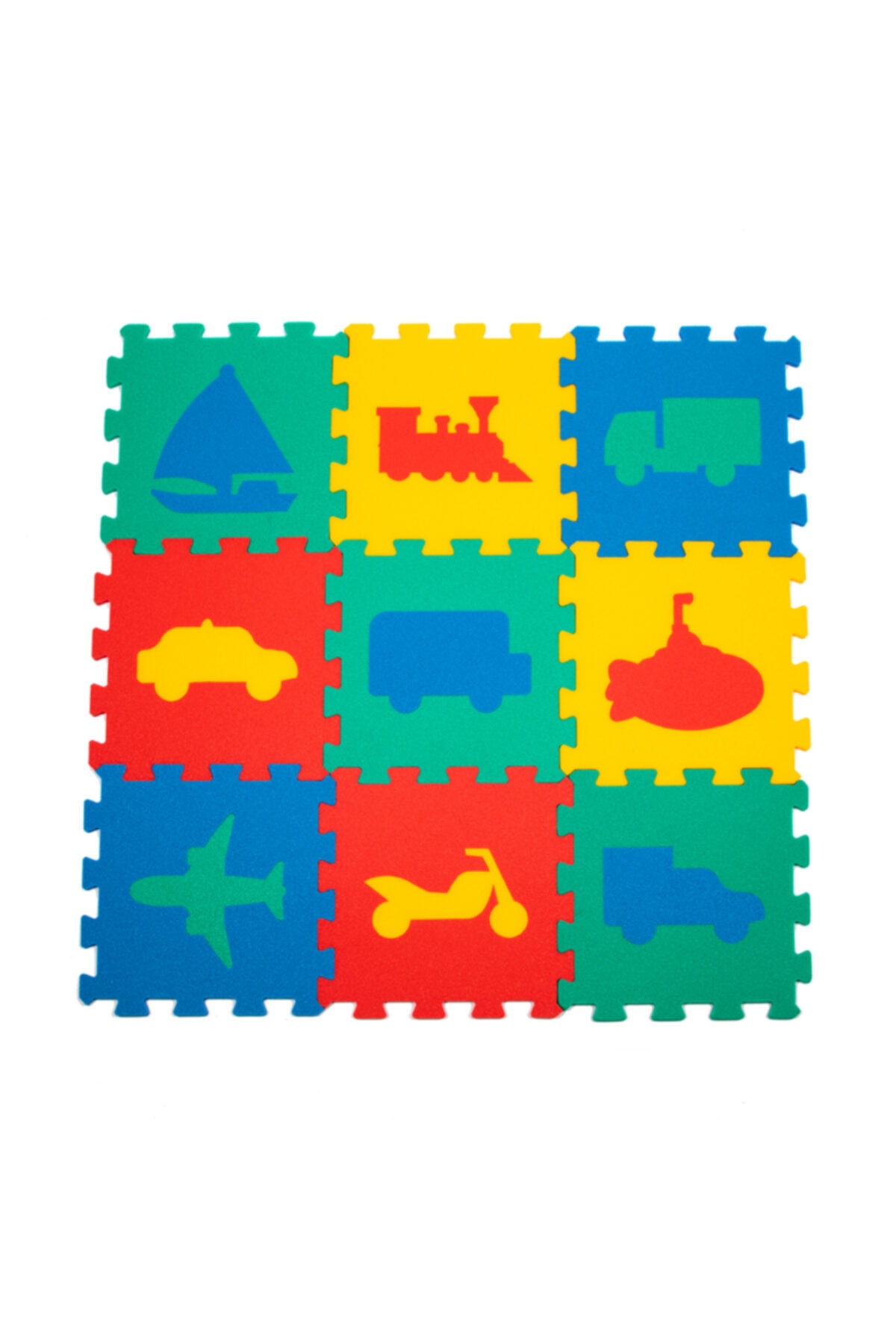 Matrax Polimat Puzzle 33x33cm.x 9 mm Taşıtlar