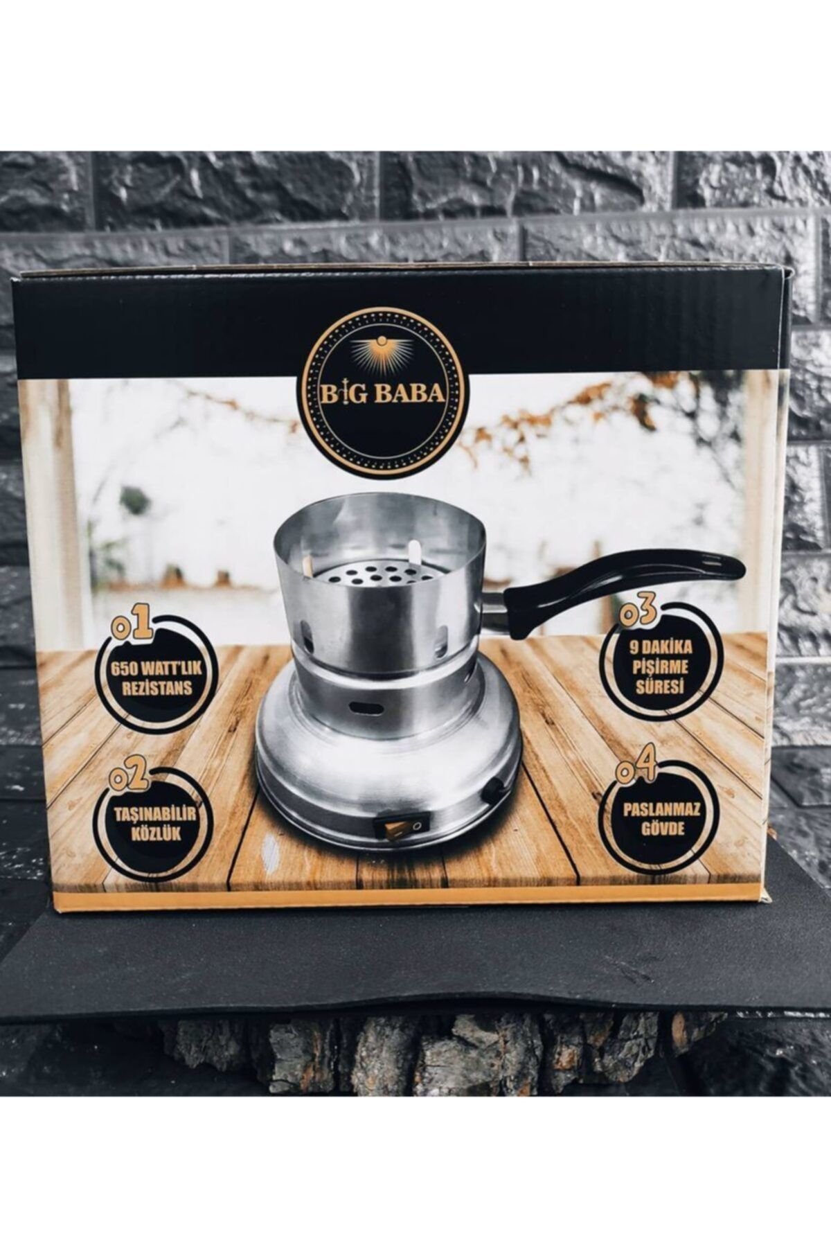 Meftun Hookah Taşınabilir Köz Ocağı