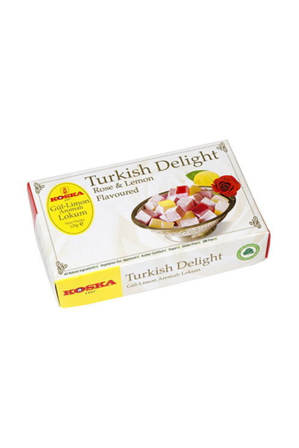 Hacı Efendi Kuruyemiş Hacı Efendi 125 gr Gül Limon Aromalı Lokum