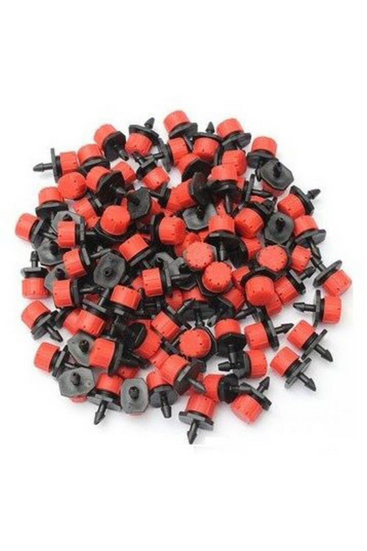 Nartan Damlama Sulama Kırmızı Damlatıcı Debi Ayarlı Meme - 100 Adet