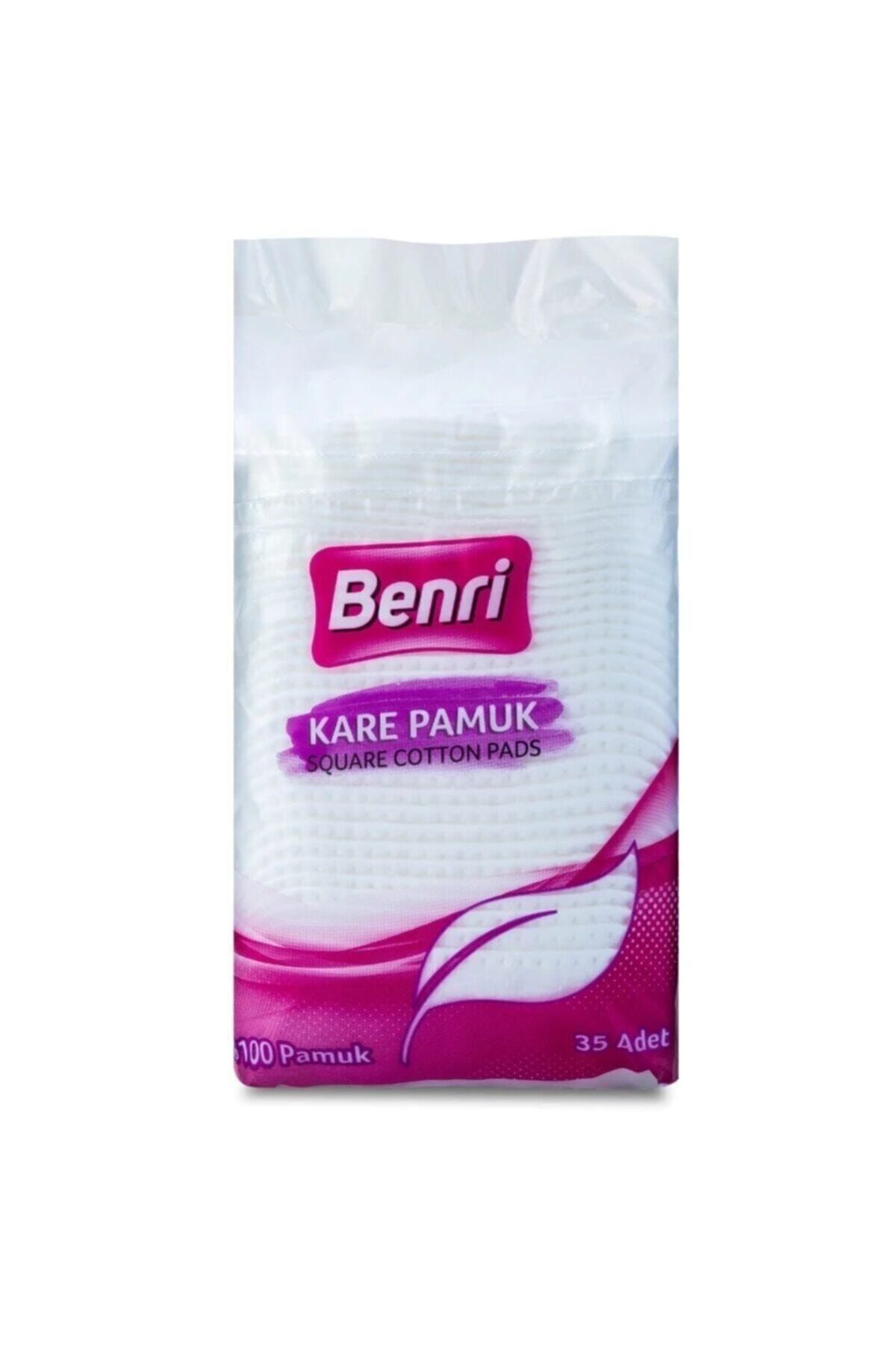 Benri Kare Pamuk 35 Adet 5'li Paket