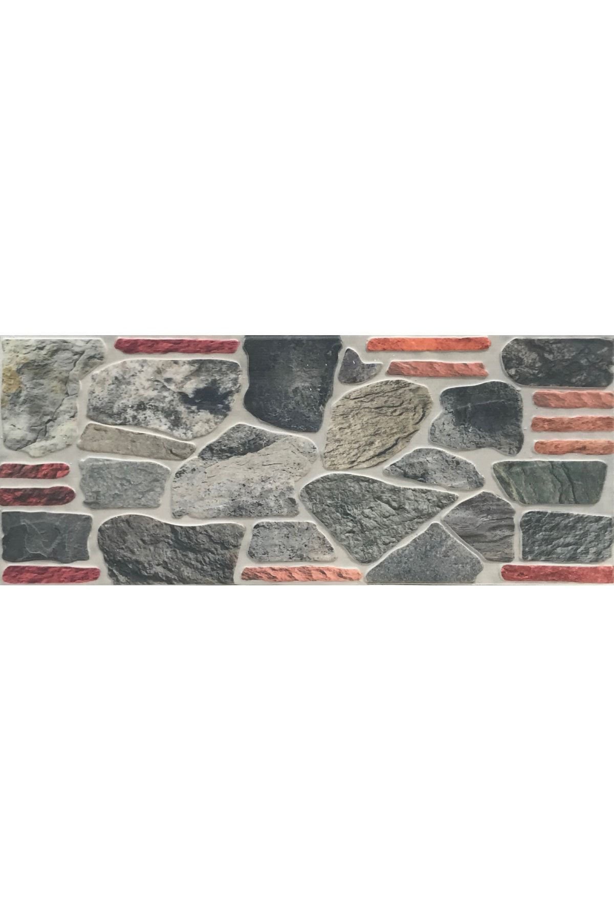 THERMOSİDİNG Kayrak Taşı Uv Baskılı Strafor Köpük Duvar Kaplama Paneli 10 Adet (50X120X3CM)(KY001)