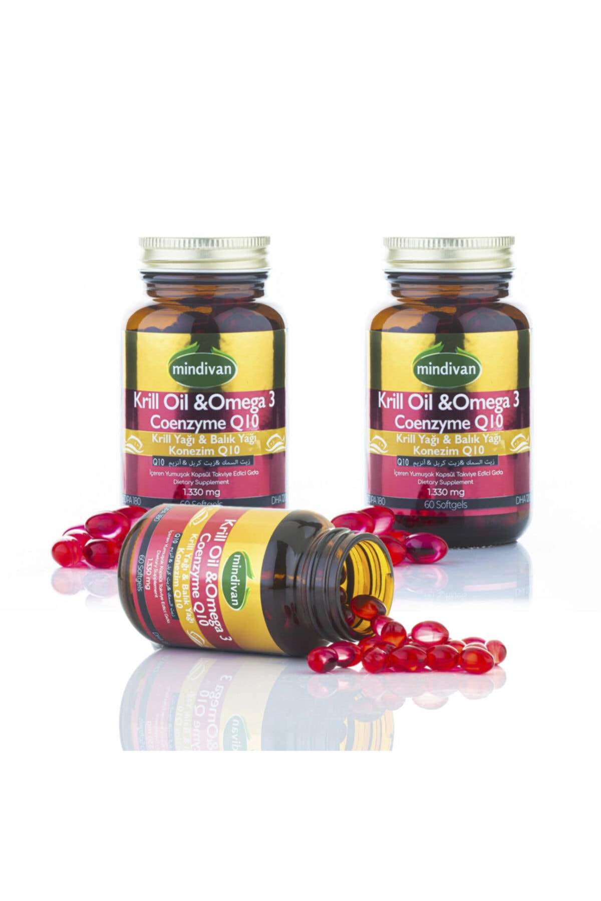 Mindivan Krilloil Omega 3 Coenzyme Q10 X3 Adet