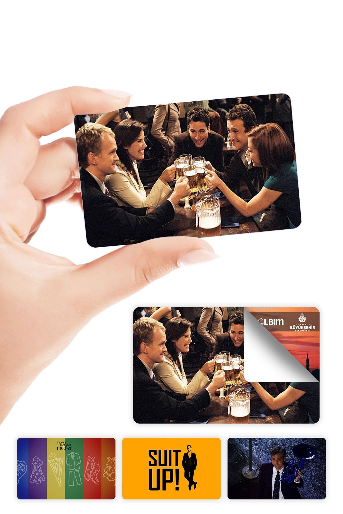 ZipZap How I Met Your Mother Kart Kaplama Sticker 4 Adet Hımym