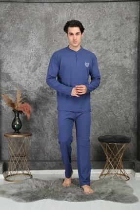 %100 Pamuklu Süprem Erkek Pijama Takımı 1065 Image 0