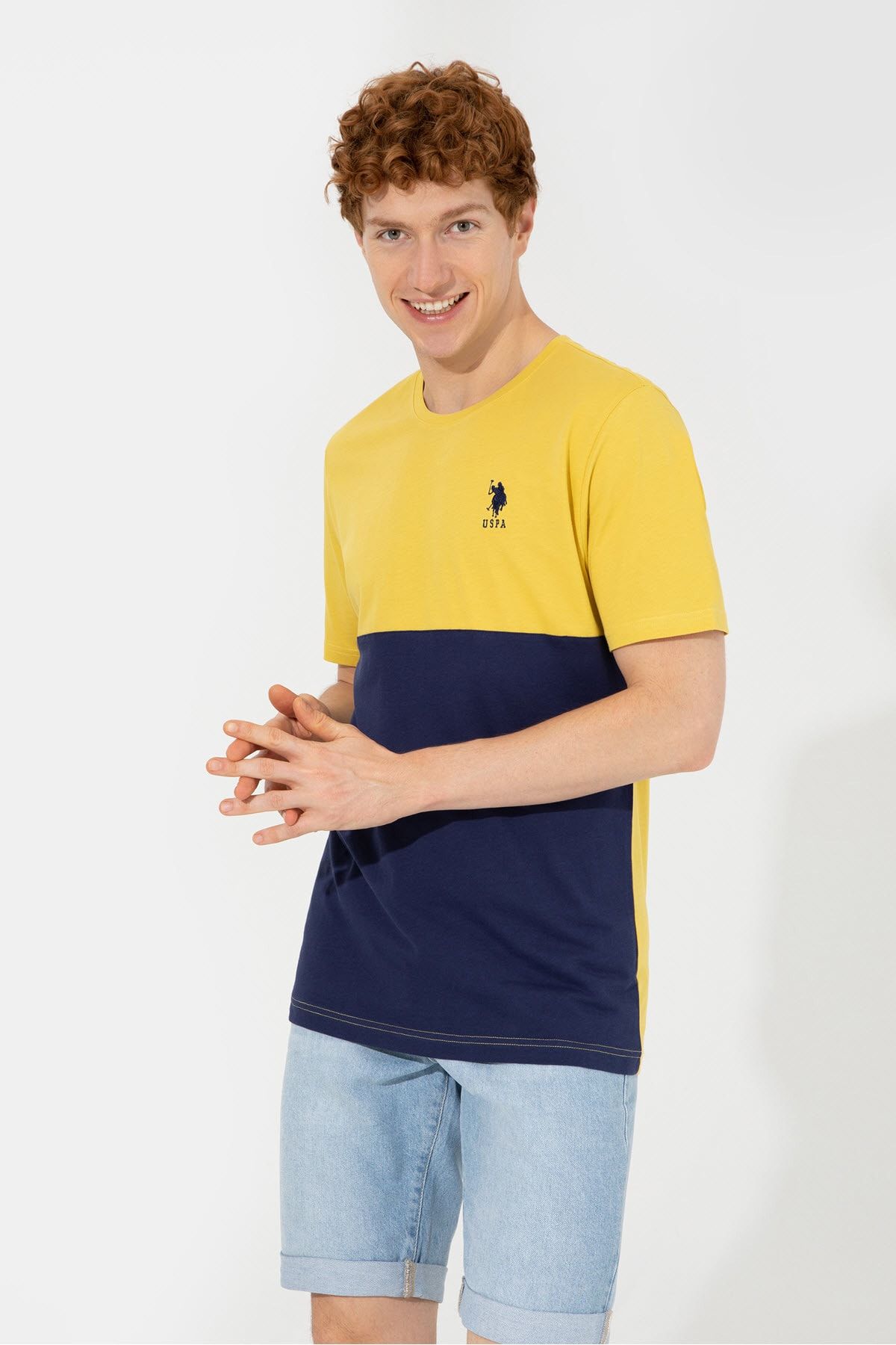 Us polo assn store yellow t shirt