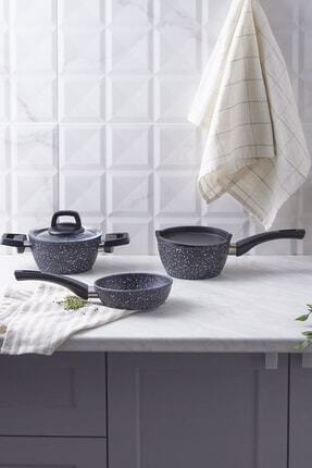 Bio Granit Blue Stone Mini 5 Parça Tencere Seti Image 0