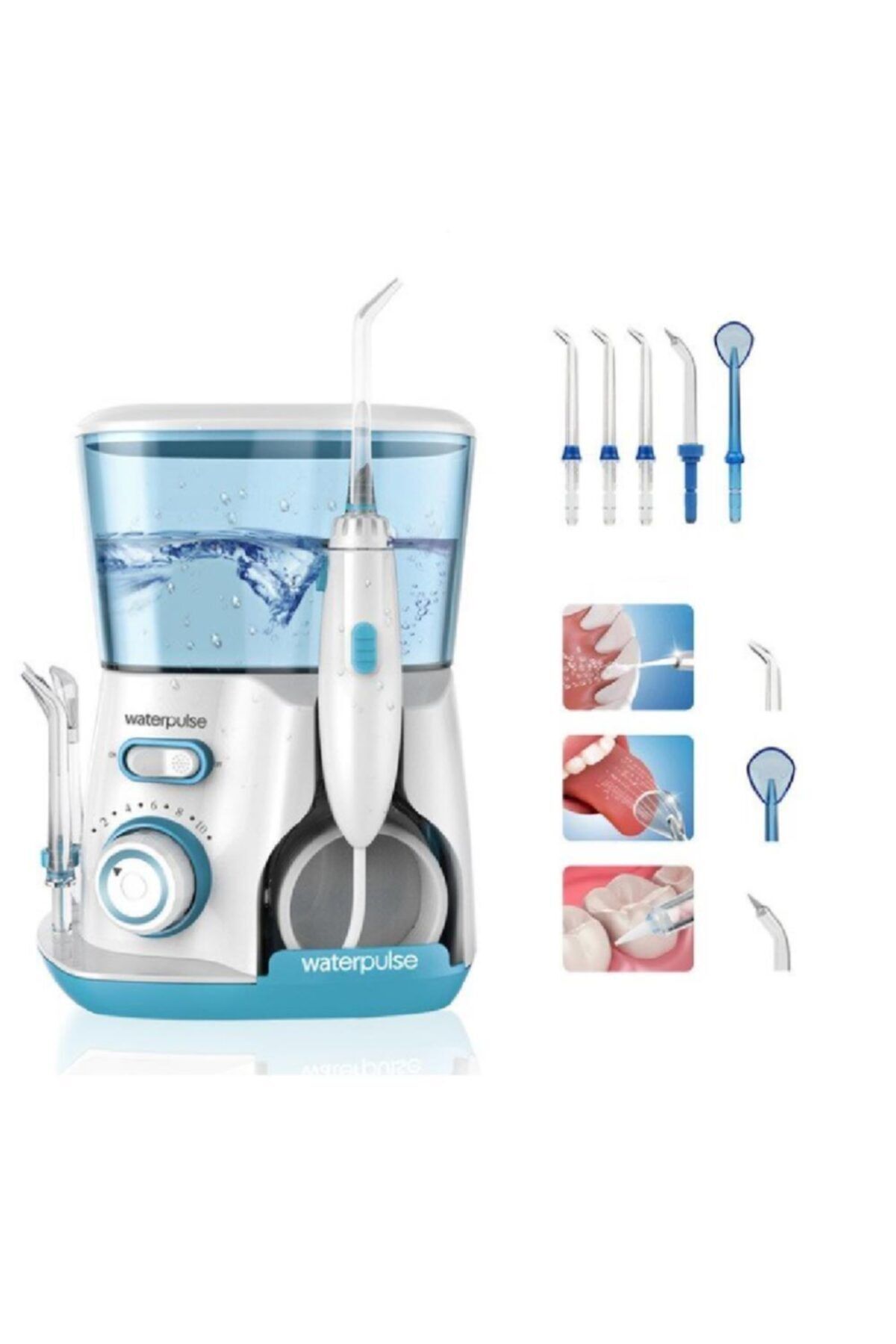 Alfa Waterpulse V300 Profesyonel Ağız Duşu Flosser 10 Modlu 120psi 800ml 5 Uç Dahil