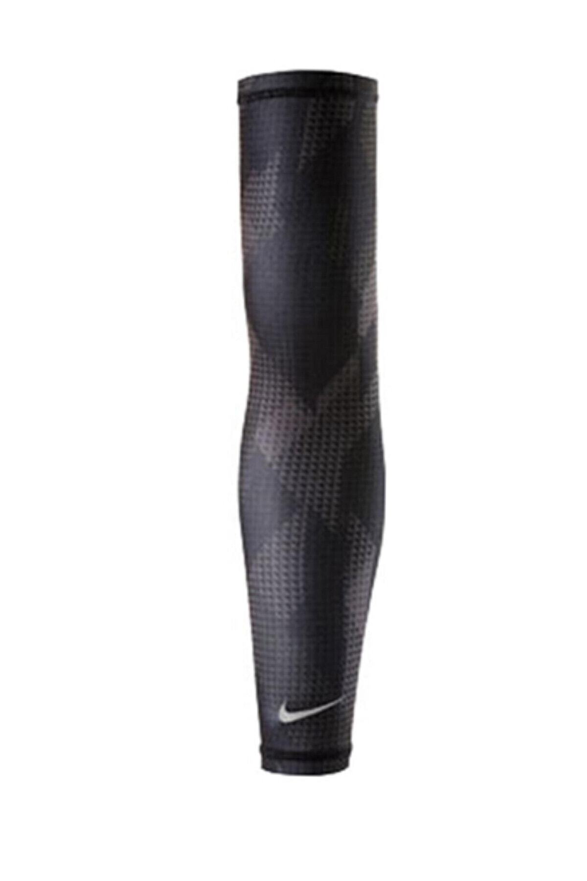 Nike Printed Lightweight Koşu Streç Kolluk Siyah Baskılı - Nrsd7-062