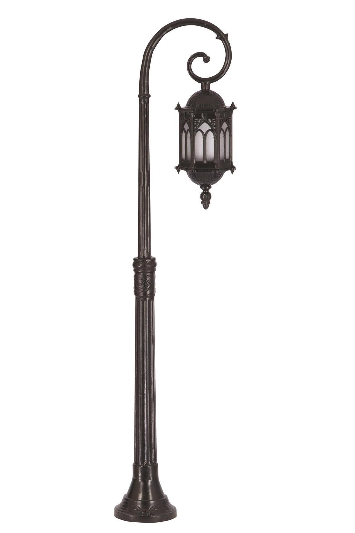 Avonni Avonnı Bdr-68051-1bsy-op Siyah Boyalı Dış Mekan Aydınlatma E27 Aluminyum Polikarbon Cam 27cm