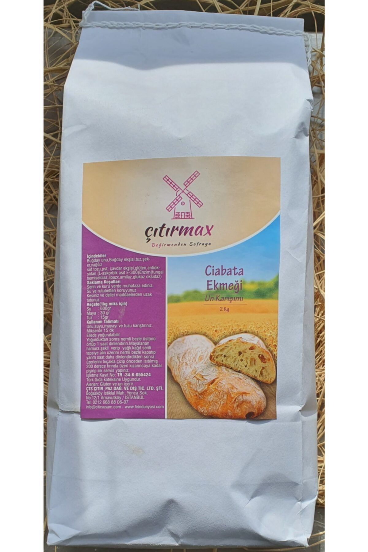 Çıtırmax Ciabata Ekmeği Un Karışımı 2 Kg