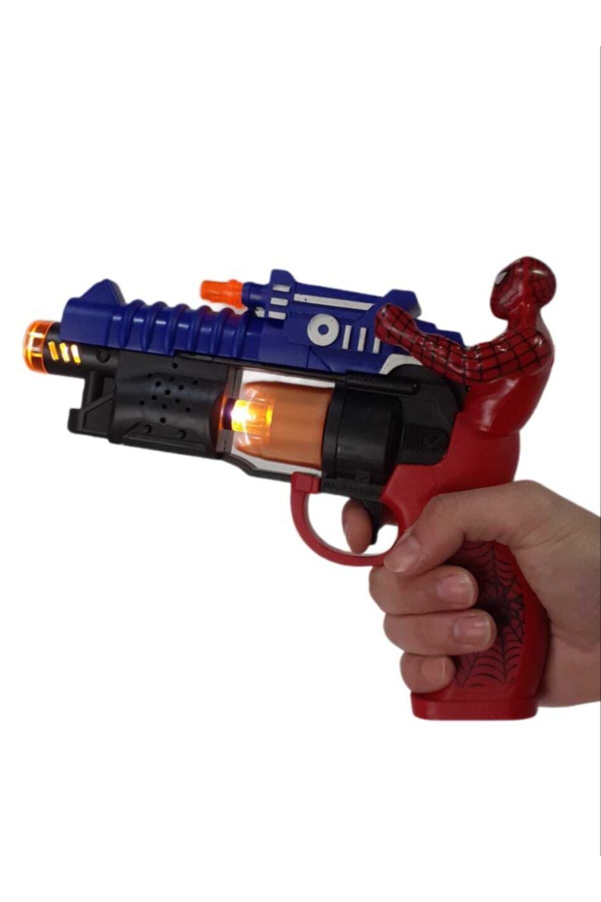 SPIDERMAN Karekterli Pilli Sesli Işıklı Oyuncak Silah Rs06386
