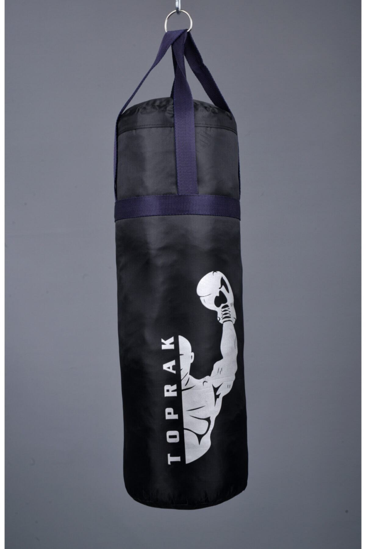 HESAPLİKAFA Unisex Çocuk Siyah Boks Kum Torbası + Eldiven 50 cm