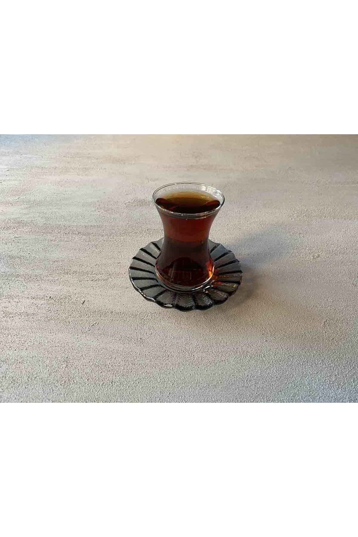 Zigo Glass Cam Çay Tabağı 6'lı