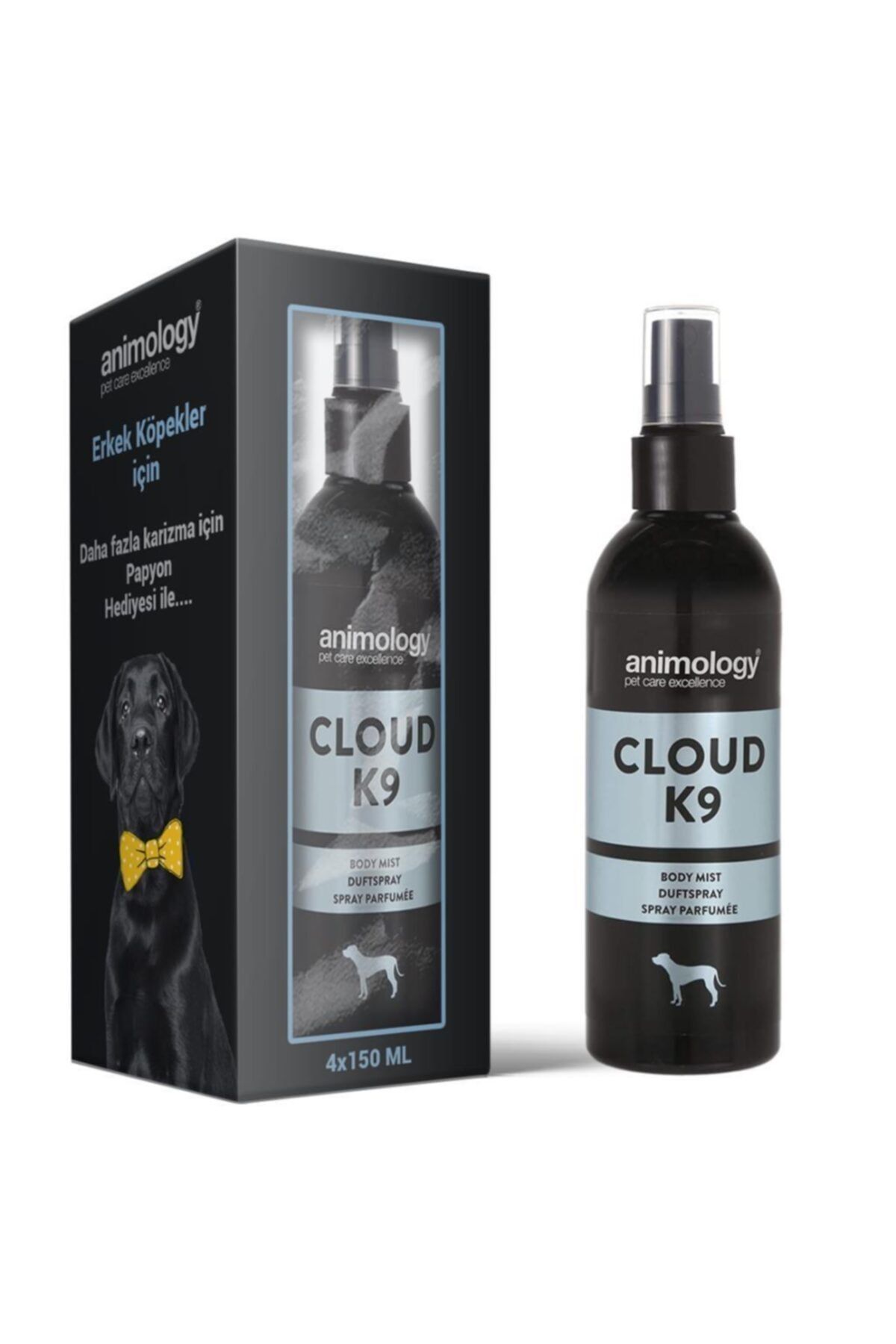 Animology Cloud K9 Tüm Irklar Için Erkek Köpek Parfümü 4x150 ml