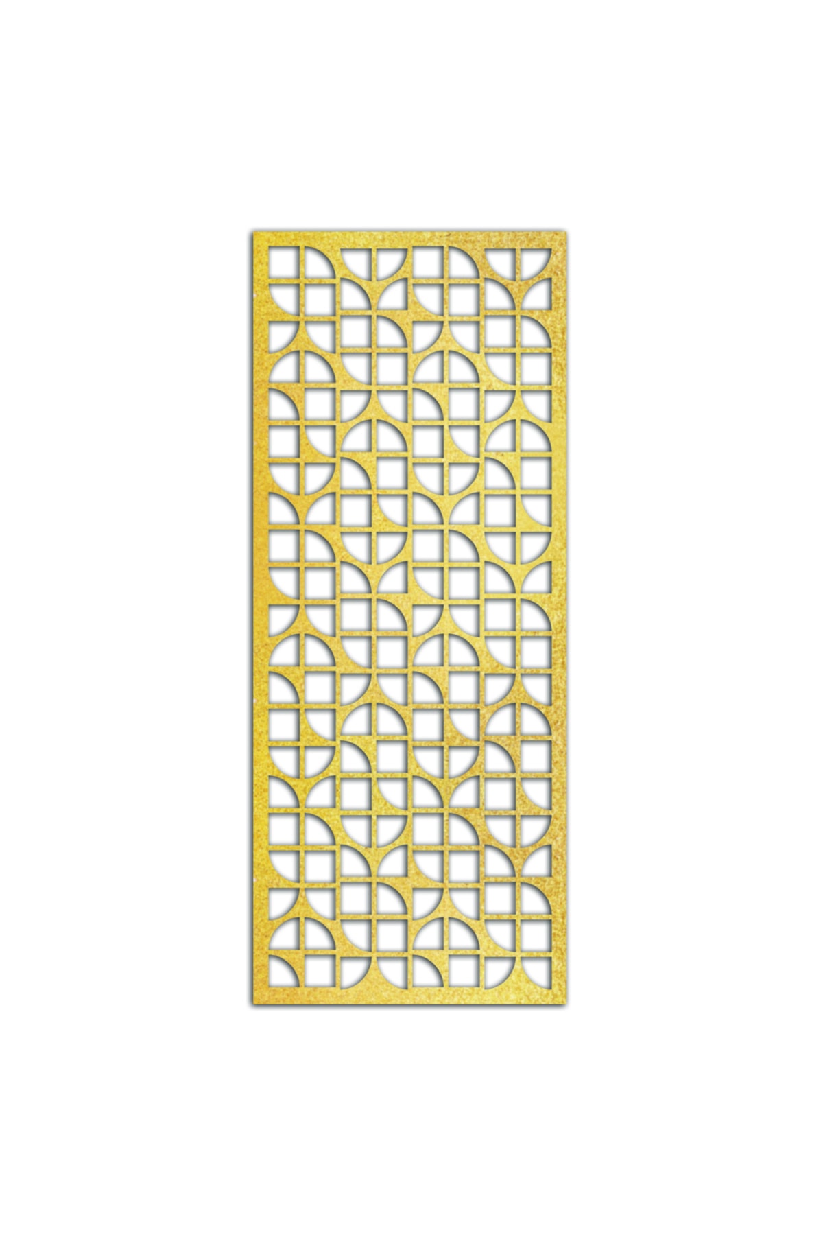 Liar Dekor Liar Ahşap Seperatör (Paravan) - KSP-73 - (10 mm) - (69 cm x 139 cm) - (Gold)