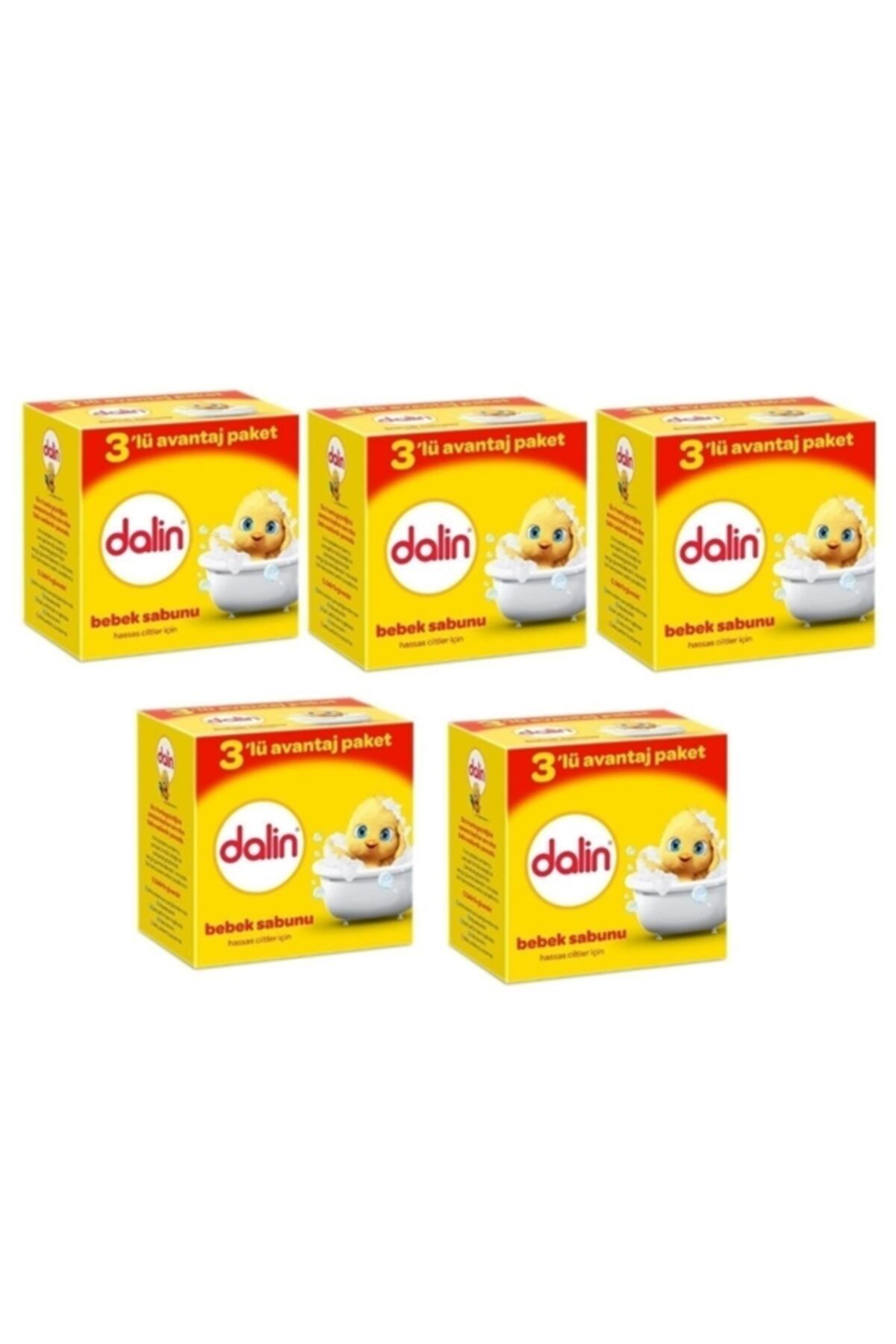 Dalin Bebek Sabunu Hassas Ciltler Için 15'li Avantaj Paket