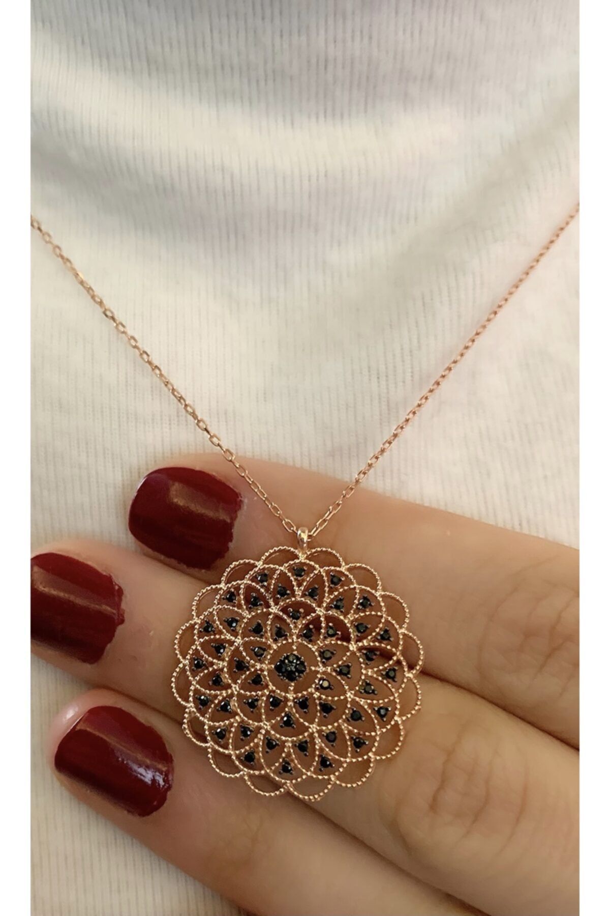 Marylebone Silver Yaşam Çiçeği Gümüş Kolye