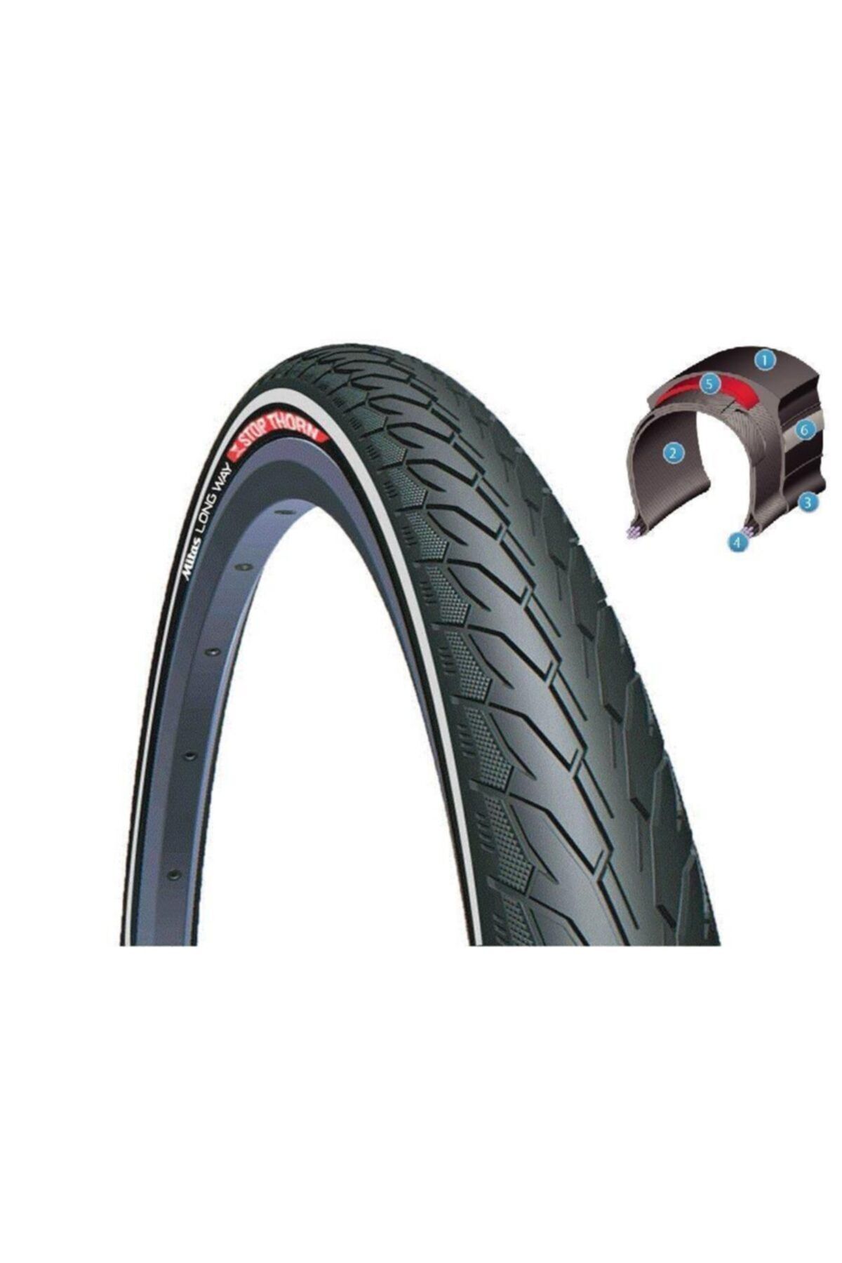 Mitas Dış Lastik - Flash, 20x1.75 3mm Zırhlı