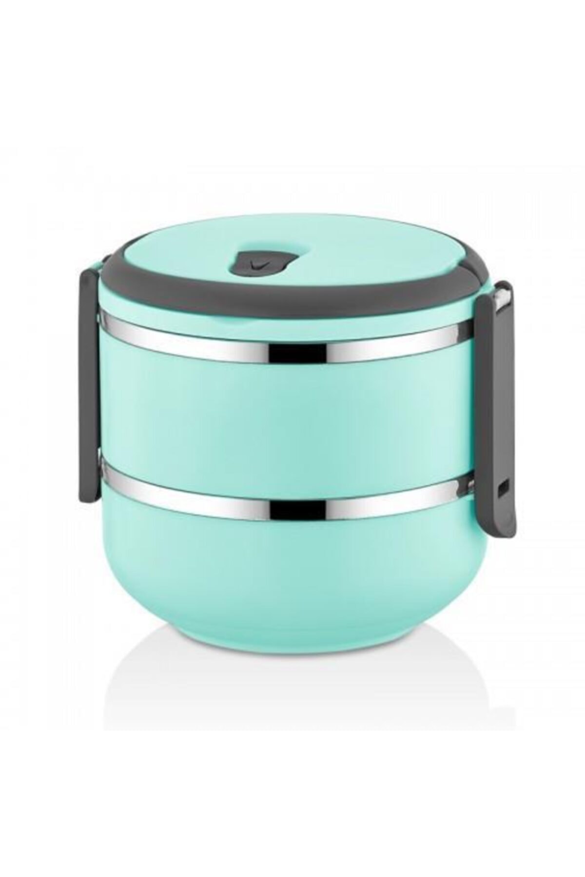 Colorland Çelik Turkuaz Beslenme Kabı İkili