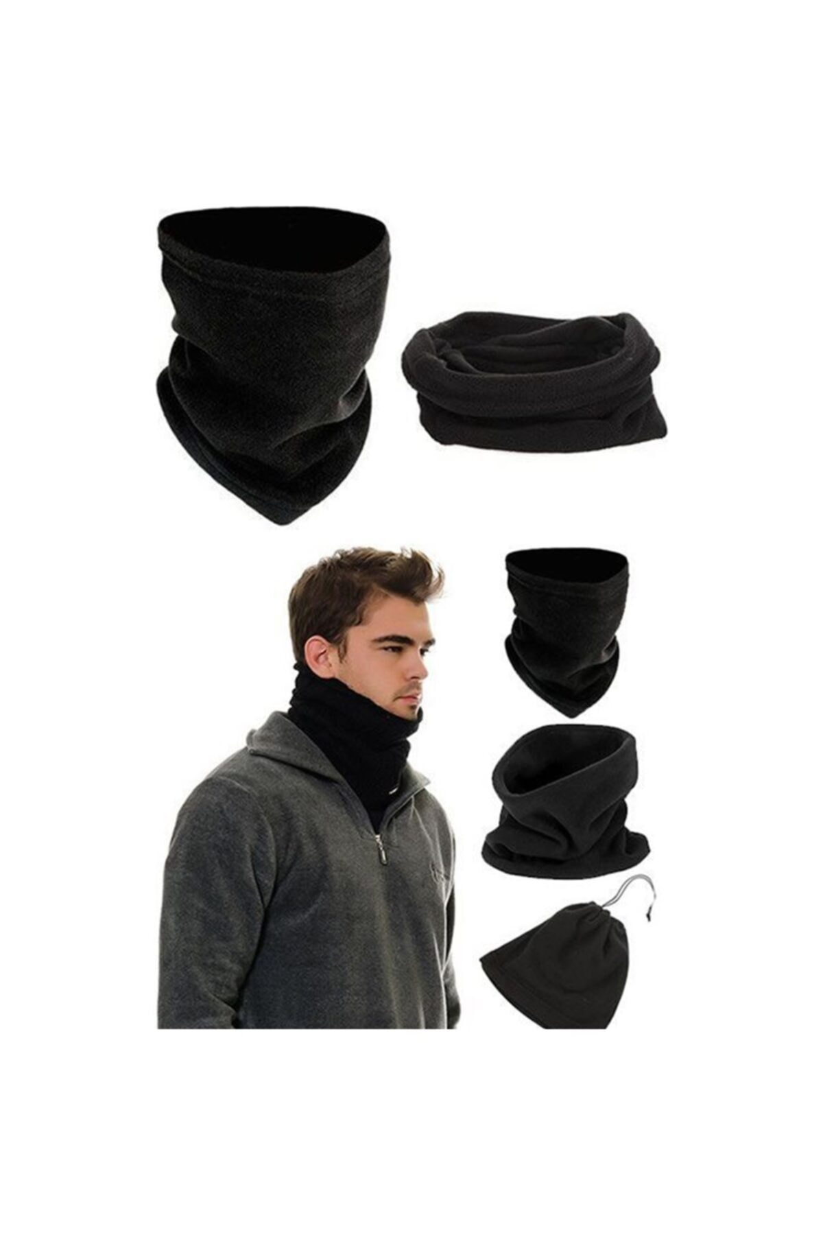 Ewa Pekar 3 Fonksiyonlu Polar Bere&boyunluk