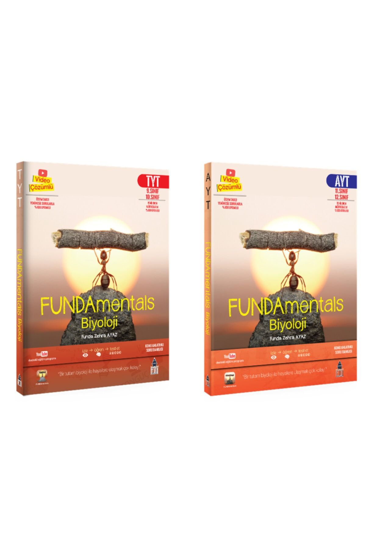 Fundamental Yayınları Fundamentals Biyoloji Yks Seti Tyt Ve Ayt Konu Anlatımlı Soru Bankaları 2 Kitap Set